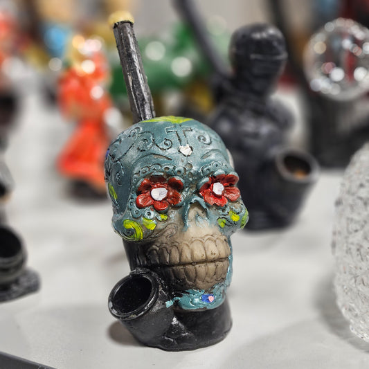 smoking pipe Skull Ceramic character pipes 2 | 1003