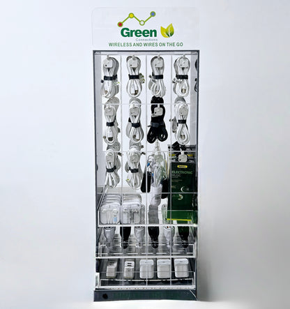 Green Connection Cell Phone Accessories Display | item no.: 1288